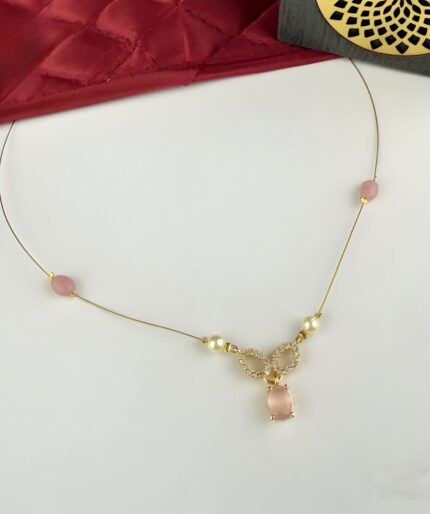 Butterfly Pearl Choker Set – Gold Plated Wire